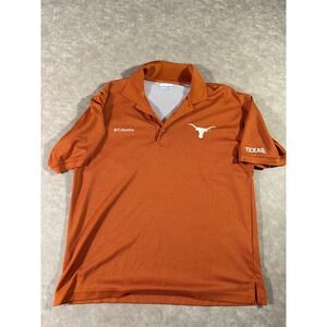 Columbia PFG Mens Texas Longhorns Orange Fit-Dry Short Sleeve T-Shirt Medium
